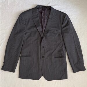 Ermenegildo Zegna | Striped Wool Silk Blend Suit Jacket Coat (IT 46R/US 36R)